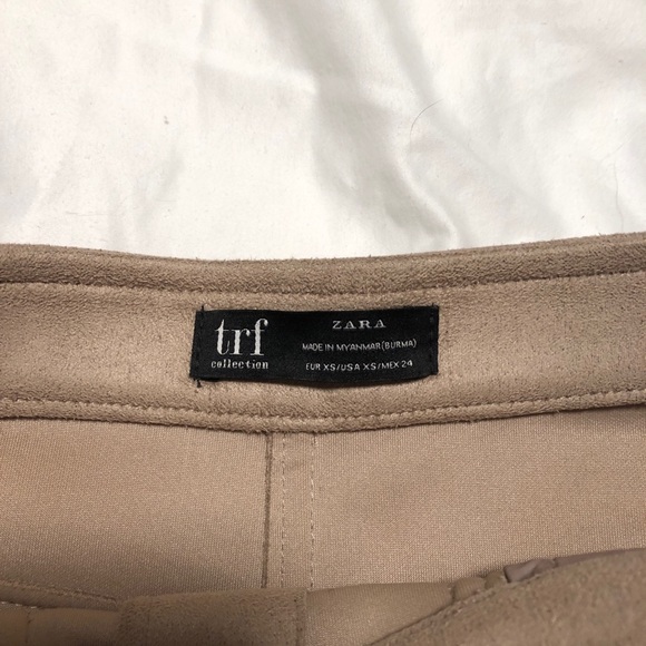 Mini Suede Skirt | Beige | (faux suede) | xs - Picture 2 of 3